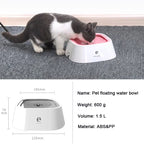Non-Spill Plastic Dog Water Bowl with Floating Design - Perfect for All Breeds