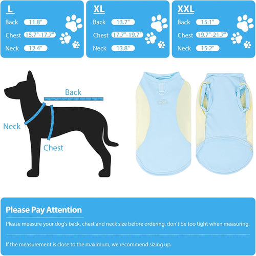 Ultimate Dog Cooling Vest - Ice Silk Breathable Mesh Jacket for All Breeds, Lightweight Summer Coat in Mustard Navy (XXL)