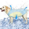 Ultimate Dog Cooling Vest - Ice Silk Breathable Mesh Jacket for All Breeds, Lightweight Summer Coat in Mustard Navy (XXL)