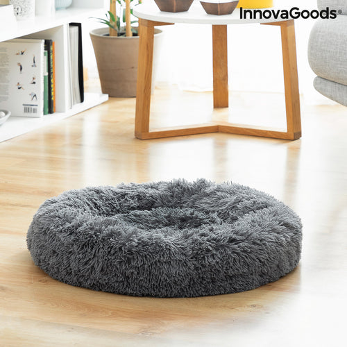 Anti-Stress Pet Bed | Calming Round Dog & Cat Bed