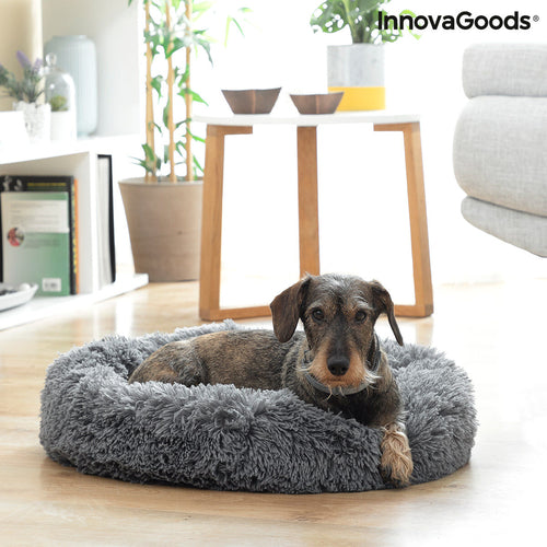 Anti-Stress Pet Bed | Calming Round Dog & Cat Bed