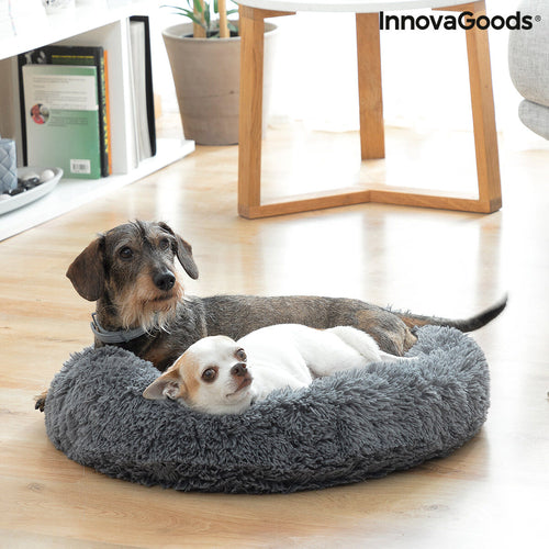 Anti-Stress Pet Bed | Calming Round Dog & Cat Bed