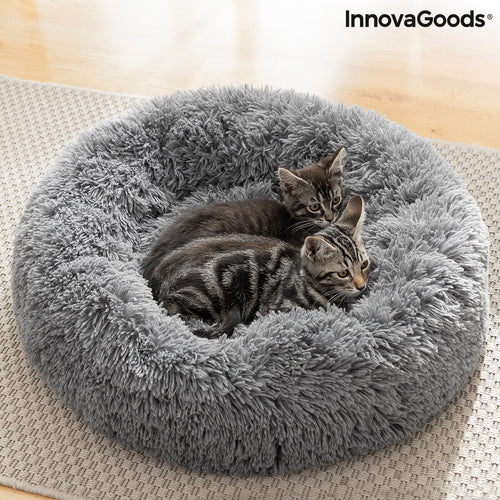 Anti-Stress Pet Bed | Calming Round Dog & Cat Bed