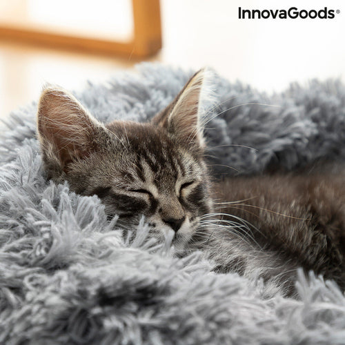 Anti-Stress Pet Bed | Calming Round Dog & Cat Bed