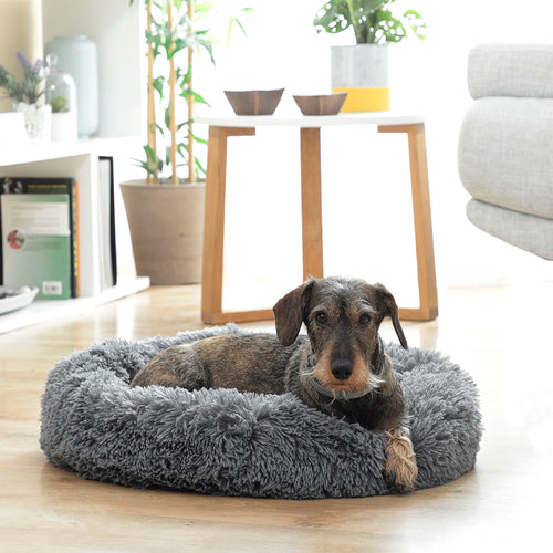 Anti-Stress Pet Bed | Calming Round Dog & Cat Bed