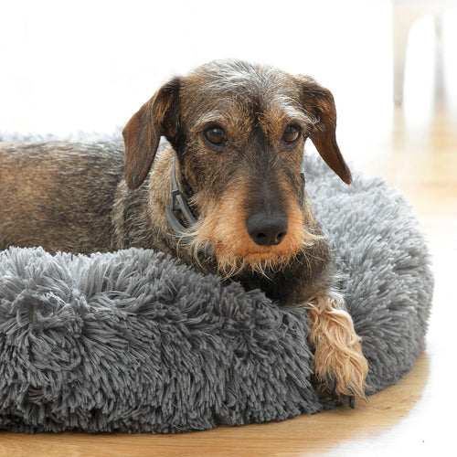 Anti-Stress Pet Bed | Calming Round Dog & Cat Bed