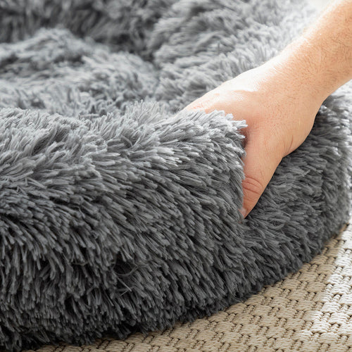 Anti-Stress Pet Bed | Calming Round Dog & Cat Bed